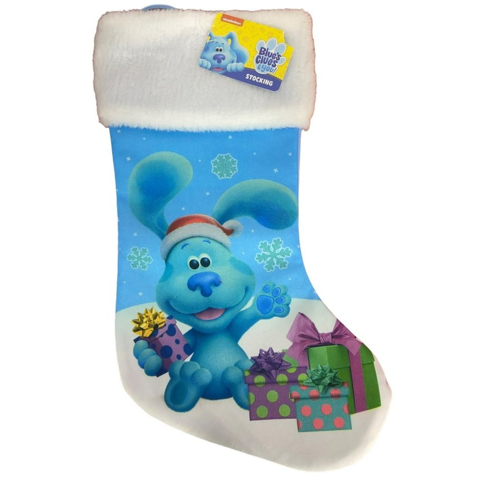 Blues Clues‎ Nickelodeon Blue Puppy Dog Christmas Holiday Stocking